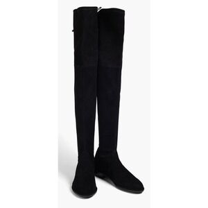 Stuart Weitzman Lowland Black Suede Over The Knee‎ Boots Size 6.5M
